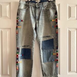 Vintage Blue Denim Boyfriend Jeans